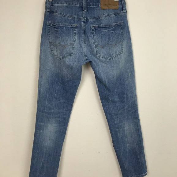 AEO Men Slim Jeans Extreme Flex 4 Blue Sz: 26X28 - Picture 5 of 8